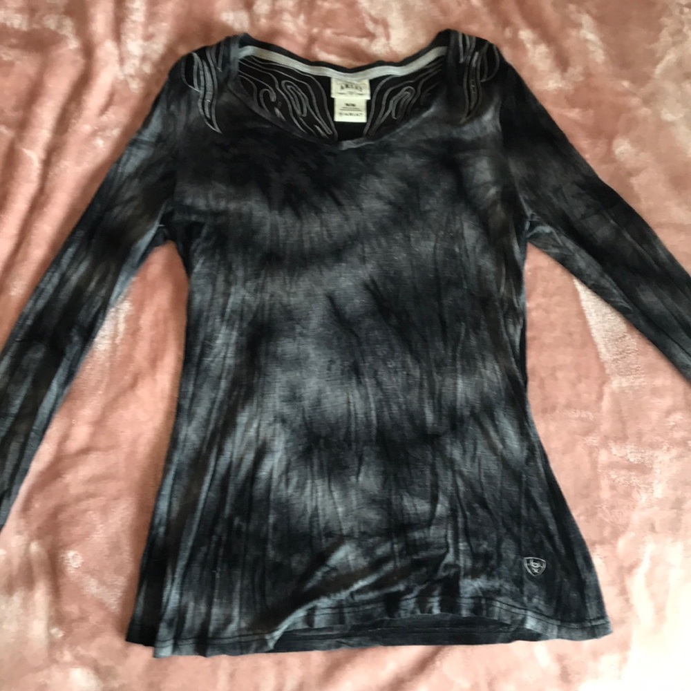 Ariat long sleeve black angel wing shirt